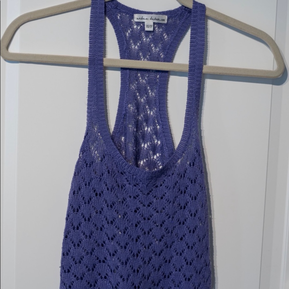 Beautiful purple crochet tank top size XS